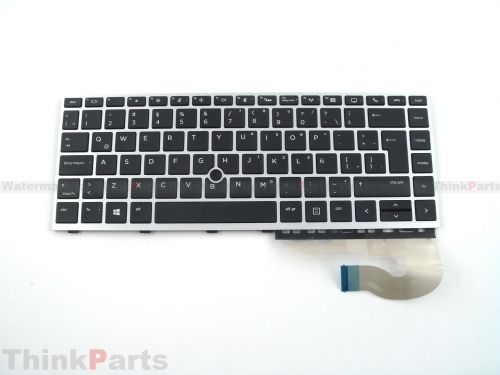 New/Original HP Elitebook 745 840 G5 G6 14.0" Latin-Spanish Backlit Keyboard L14377-161