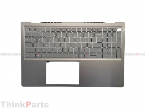 New-Orginal Dell Inspiron 5510 5515 15.6" Palmrest Bezel US Non-Backlit Keyboard Silver 06P6TG