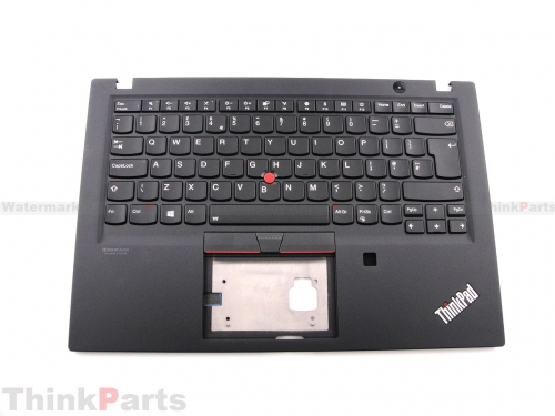 New/Original Lenovo ThinkPad T14s Palmrest Keyboard Bezel UK-English Backlit with Fingerprint Hole Black 5M10Z41449