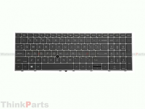 New/Original HP ZBook Fury 15 G7 G8 15.6" US Backlit Keyboard w/PS M17094-001 Gray