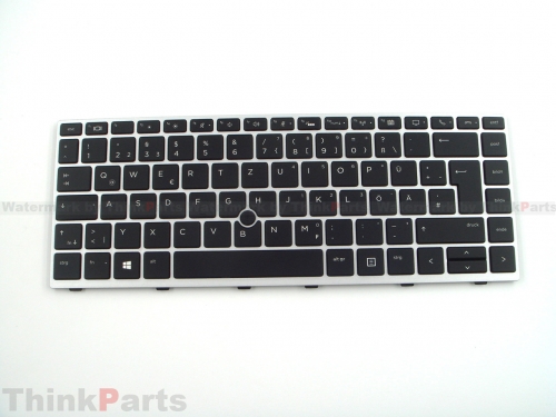 New/Original HP Elitebook 840 845 G5 G6 Keyboard German Backlit DE GER L14377-041