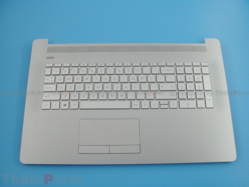 New/Original HP 17-BY 17T-BY 17.3" Palmrest Keyboard Bezel with touchpad For ODD US Backlit Silver L92787-001