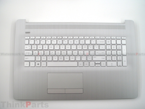 New/Original HP 17-BY 17T-BY 17.3" Palmrest Keyboard Bezel with Touchpad For NO-ODD US Backlit Silver L92788-001