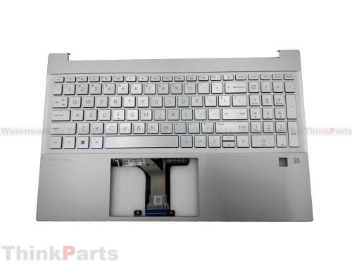 New/Original HP Pavilion 15-EG 15-EH Palmrest Keyboard Bezel US Backlit FingerPrint M08911-001 SV