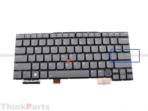 New/Original Lenovo ThinkPad X1 2 in 1 Gen 9 Keyboard US-English without Bezel Gray 5M11P35077