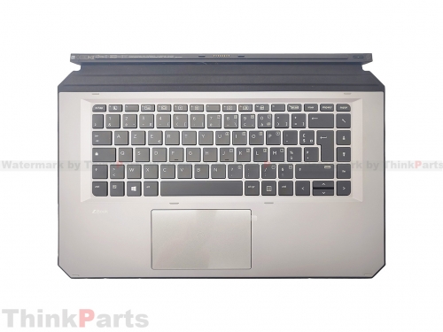 New/Original HP ZBook X2 G4 14.0" Palmrest Keyboard Bezel French Backlit L03264-051