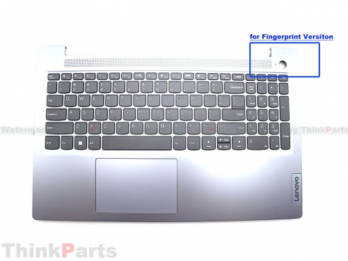 New/Original Lenovo ideapad Slim 3 15IRU8 Palmrest Keyboard Bezel US Non-Backlit for Fingerprint 5CB1L45903