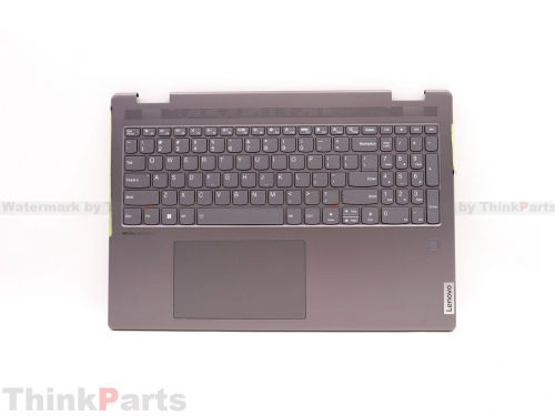 New/Original Lenovo ideapad Yoga 7 16IAP7 Palmrest Keyboard Bezel US Backlit for Fingerprint Upper Case 5CB1J01857