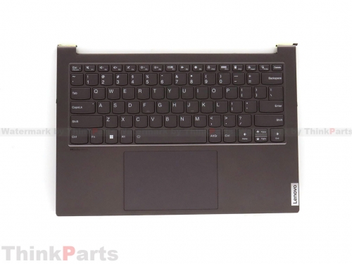 New/Original Lenovo ideapad Yoga Slim 7 Pro 14IAH7 Palmrest Keyboard Bezel US Backlit Upper Case 5CB1J23641