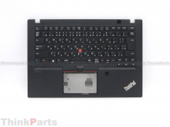New/Original Lenovo ThinkPad T14s Palmrest Keyboard Bezel Japanese Backlit with Fingerprint Hole 5M10Z41406
