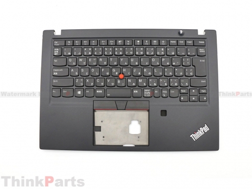 New/Original Lenovo ThinkPad T490S T495S Palmrest Keyboard Bezel Japanese Backlit with Fingerprint Hole 02HM292