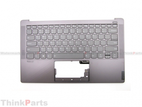 New/Original Lenovo Ideapad S940-14IWL Keyboard Bezel Palmrest US-English Backlit IG-Gray 5CB0U42520