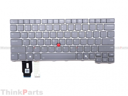 New/Original Lenovo ThinkPad T14 Gen 5 6 Keyboard US English Backlit Gray 5N21M38372