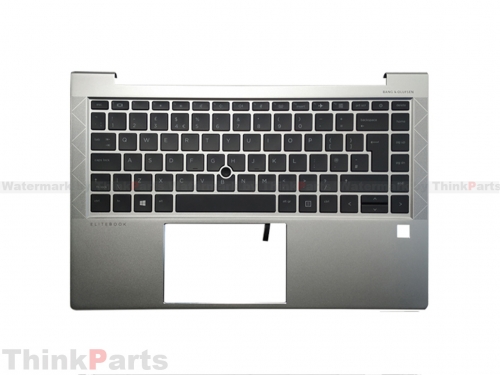 New-Original HP Elitebook 840 G7 G8 14.0" Palmrest Keyboard Bezel UK-English Backlit M36312-031