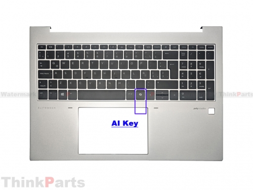 New/Original HP Elitebook 860 865 G11 Palmrest Bezel Latin Backlit Keyboard N93304-161