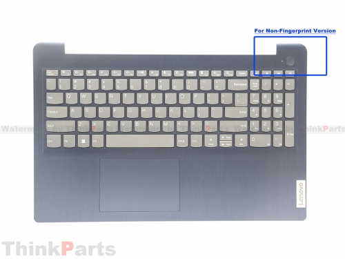 New/Original Lenovo IdeaPad 3 15IAU7 15ABA7 Palmrest Keyboard Bezel US Non-Backlit for Non-Fingerprint Blue 5CB1H78245