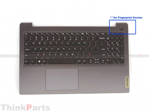 New/Original Lenovo IdeaPad 3 15IAU7 15ABA7 Palmrest Keyboard Bezel US Non-Backlit for Fingerprint Gray 5CB1H77949