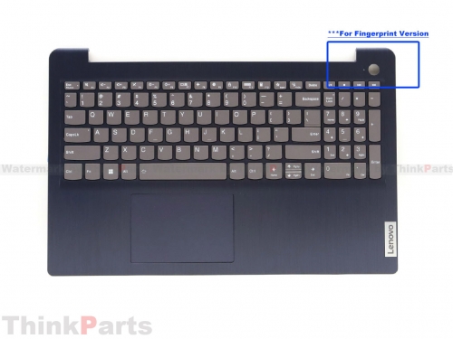New/Original Lenovo IdeaPad 3 15IAU7 15ABA7 Palmrest Keyboard Bezel US Backlit FingerPrint Blue 5CB1H77854