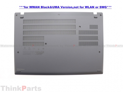 New/Original Lenovo ThinkPad P14s Gen 4 Base Cover Lower Case WWAN UMA Graphics Black 5CB1L57517