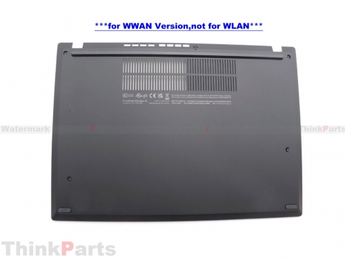 New/Original Lenovo ThinkPad X13 Gen 5 Base Cover Lower Case for WWAN Black 5CB1M21543