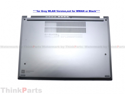 New/Original Lenovo ThinkPad X13 Gen 4 Base Cover Lower Case for WLAN Gray 5CB1L57821
