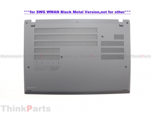 New/Original Lenovo ThinkPad P14s Gen 4 Base Cover Lower Case WWAN SWG Graphics Black 5CB1L57519