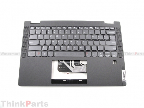 New/Original Lenovo IdeaPad Flex 5-14IIL05 14ARE05 14ITL05 Palmrest Keyboard Bezel US Backlit Gray for Fingerprint 5CB0Y85490
