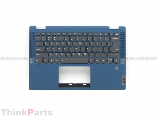 New/Original Lenovo IdeaPad Flex 5-14ITL05 14IIL05 14ARE05 Palmrest Keyboard Bezel US Backlit Blue for Fingerprint 5CB0Y85615