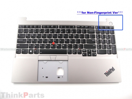New/Original Lenovo ThinkPad E15 Gen 2 3 Palmrest Keyboard Bezel US Backlit for Non-Fingerprint Silver 5M11A36702