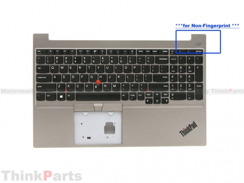 New/Original Lenovo ThinkPad E15 Gen 2 3 Palmrest Keyboard Bezel US-English Non-Backlit for Non-Fingerprint Silver 5M11A36492