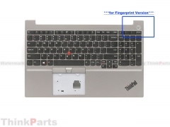 New/Original Lenovo ThinkPad E15 Gen 2 3 Palmrest Keyboard Bezel US Non-Backlit for Fingerprint Silver 5M11A36597