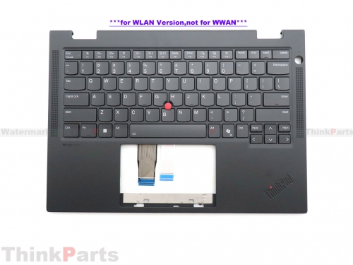 New/Original Lenovo ThinkPad T14s 2 in 1 Gen 1 14.0" Palmrest Keyboard Bezel US-English Backlit WLAN Black 5M11S15889