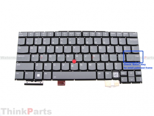 New/Original Lenovo ThinkPad X1 2 in 1 Gen 9 Keyboard US-English without Bezel Frame 5M11P35077