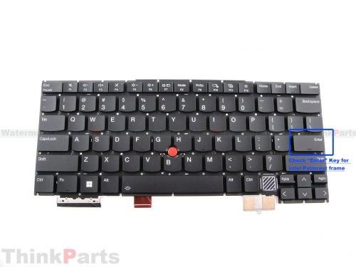 New/Original Lenovo ThinkPad X1 Carbon Gen 12 Keyboard US-English Backlit without Bezel Frame