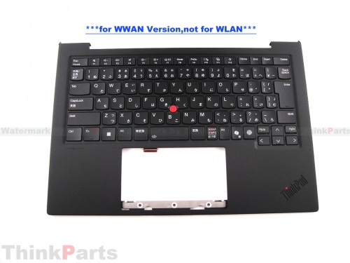 New/Original Lenovo ThinkPad X1 Carbon Gen 13 Palmrest Keyboard Bezel Japanese WWAN 5M11Q56057