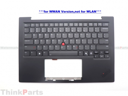 New/Original Lenovo ThinkPad X1 Carbon Gen 13 Palmrest Keyboard Bezel US English Backlit WWAN 5M11Q56009