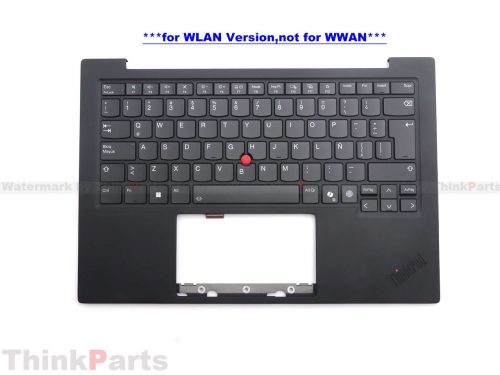 New/Original Lenovo ThinkPad X1 Carbon Gen 13 Palmrest Keyboard Latin Spanish Backlit WLAN 5M11Q55948