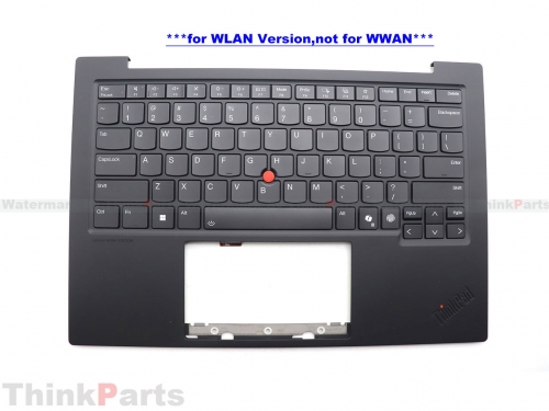 New/Original Lenovo ThinkPad X1 Carbon Gen 13 Palmrest Keyboard Bezel US English WLAN 5M11Q55972