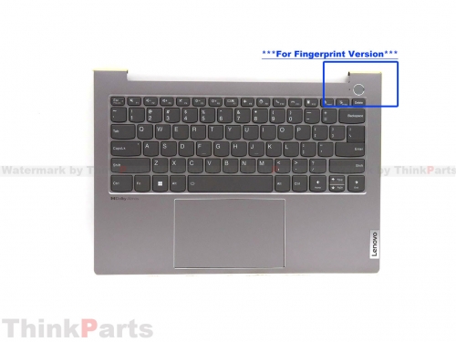 New/Original Lenovo ThinkBook 14 G4+ IAP ARA Palmrest Keyboard Bezel US Backlit Gray for Fingerprint 5CB1H68324