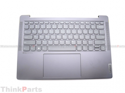 New/Original Lenovo Yoga Slim 6 14APU8 14IAP8 Palmrest Keyboard Bezel US Backlit Storm Grey for Non-Fingerprint 5CB1J76024