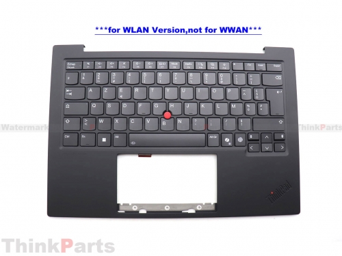 New/Original Lenovo ThinkPad X1 Carbon Gen 13 Palmrest Keyboard Bezel Upper French WLAN 5M11Q55938