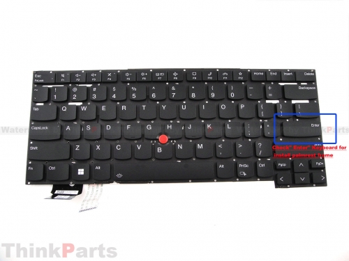New/Original Lenovo ThinkPad T14s Gen 2 Keyboard US Backlit without Bezel Frame 5M11A37559