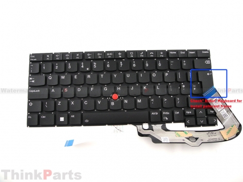 New/Original Lenovo ThinkPad T14s Gen 4 Keyboard UK-English Backlit without Bezel Frame 5M11L59569