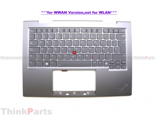 New/Original Lenovo ThinkPad X1 2 in 1 Gen 9 Palmrest Keyboard Bezel Spanish SP WWAN 5M11P35097