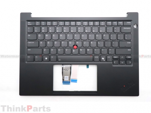 New/Original Lenovo ThinkPad E14 Gen 7 Palmrest Keyboard Bezel US Backlit 5M11S09746