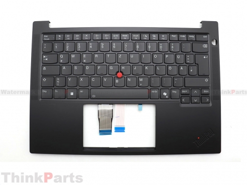 New/Original Lenovo ThinkPad E14 Gen 7 Palmrest Keyboard Bezel German Backlit Black 5M11S09773