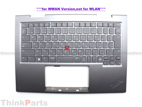 New/Original Lenovo ThinkPad X1 2 in 1 Gen 9 Palmrest Keyboard Bezel Japanese backlit WWAN 5M11P35088