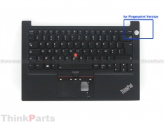 New/Original Lenovo ThinkPad E14 Gen 2 Palmrest Keyboard Bezel French Backlit for Fingerprint 5M10Z27369