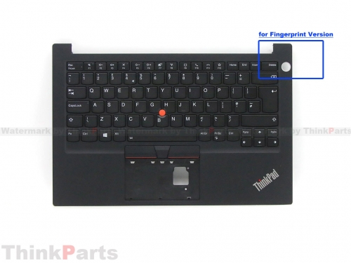 New/Original Lenovo ThinkPad E14 Gen 2 Palmrest Keyboard Bezel UK-English Backlit for Fingerprint 5M10Z27384