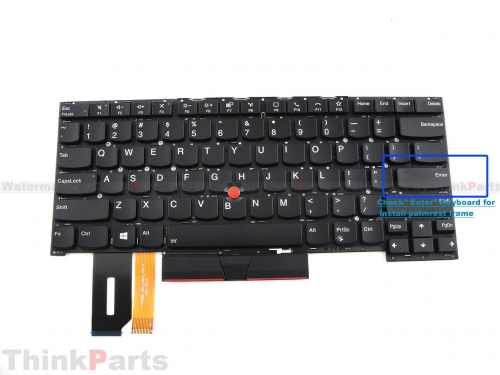 New/Original Lenovo ThinkPad T14s Keyboard US-English Backlit without Frame Black 5M10Z41159